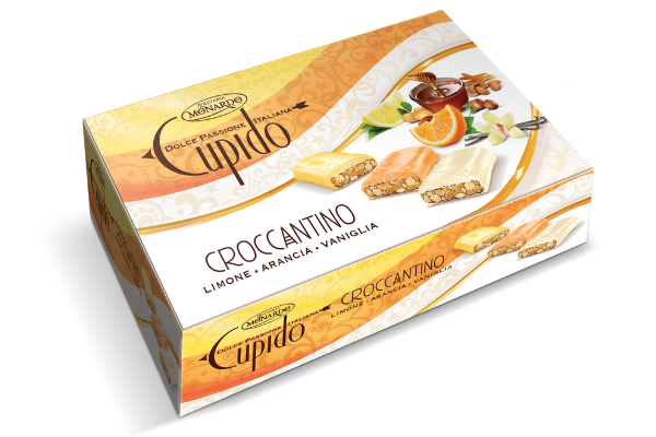 Конфеты Croccantino белый шоколад с лимоном, апельсином и ванилью