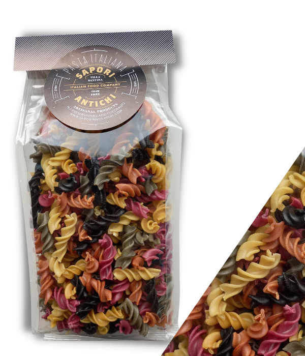 Макаронные изделия: цветная паста из твердых сортов пшеницы 6 цветов Фузилли
